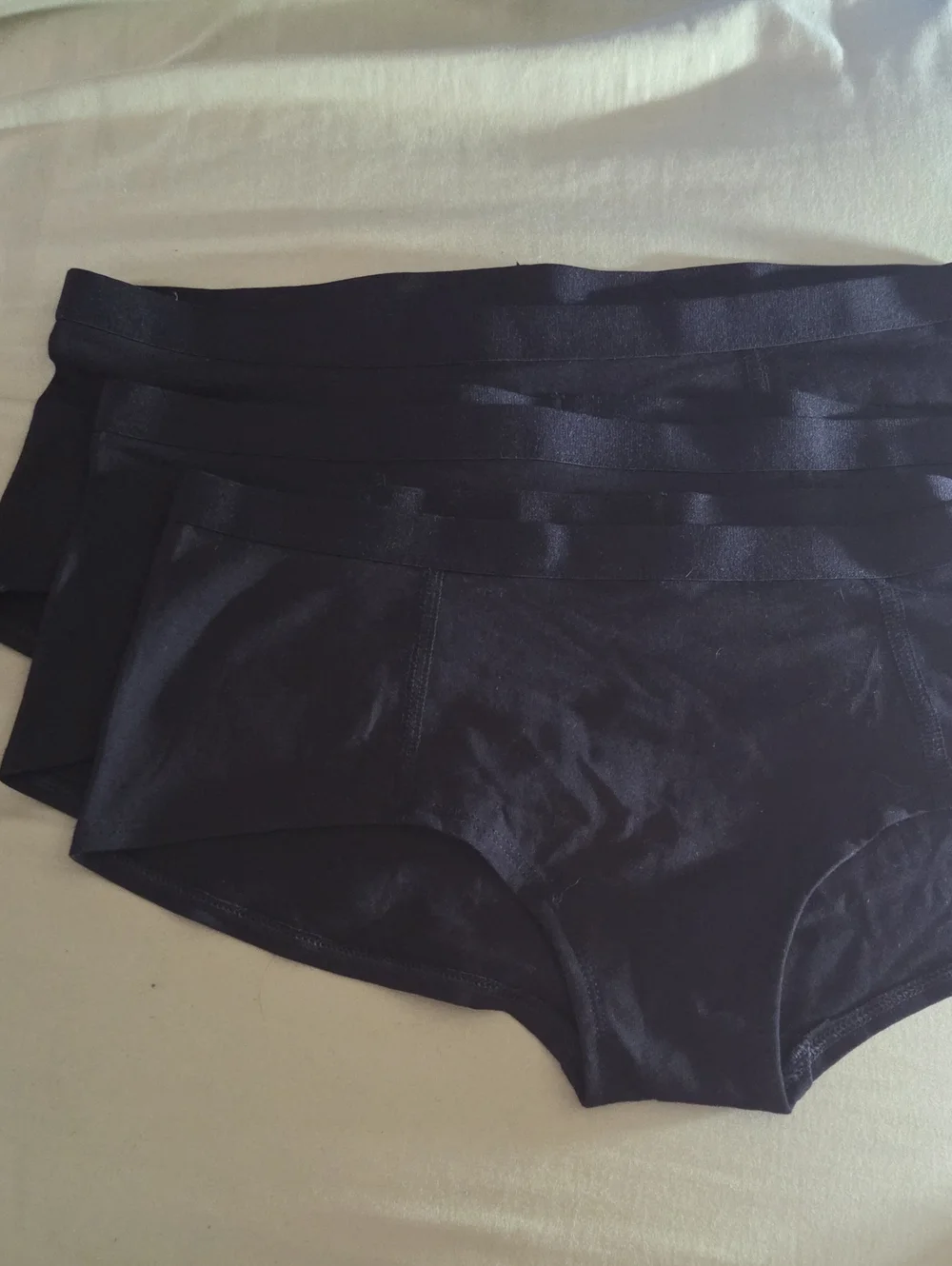 NWOT- Pact Organic- Women's Black Boyshorts (3pck)